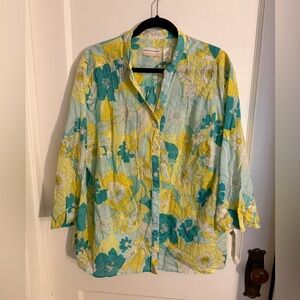 Alfred Dunner Multicolor Floral Top